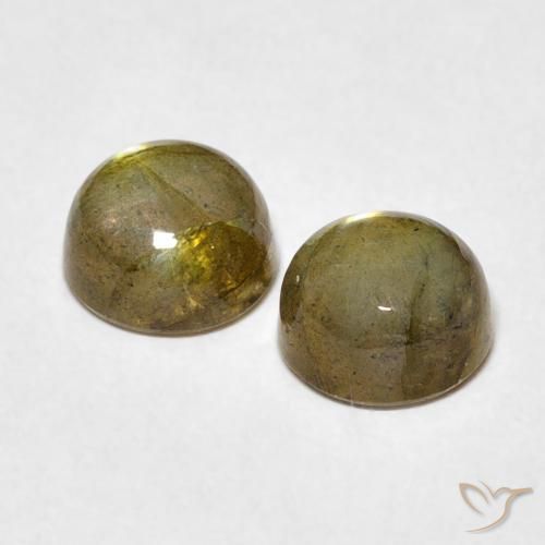 2.12 ct natürliche Mehrfarbig Labradorit-Edelsteine, Runden, Lichtdurchlässig