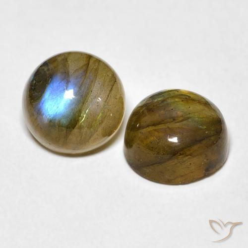 4.98 ct natürliche Mehrfarbig Labradorit-Edelsteine, Runden, Lichtdurchlässig