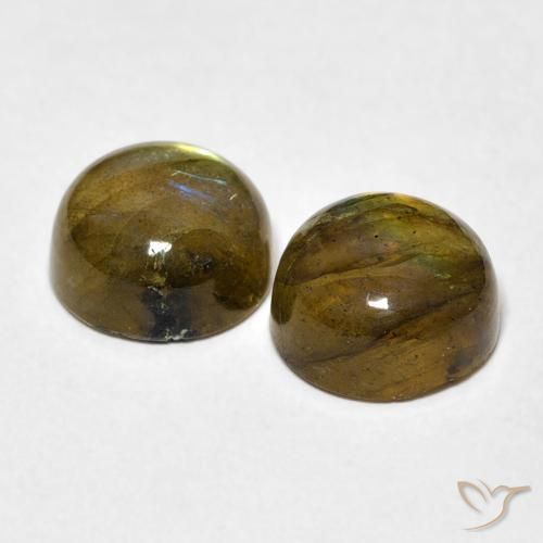 4.98 ct natürliche Mehrfarbig Labradorit-Edelsteine, Runden, Lichtdurchlässig