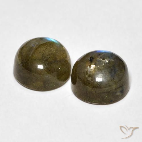 3.67 ct natürliche Mehrfarbig Labradorit-Edelsteine, Runden, Lichtdurchlässig