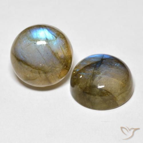 18.54 ct natürliche Mehrfarbig Labradorit-Edelsteine, Runden, Lichtdurchlässig