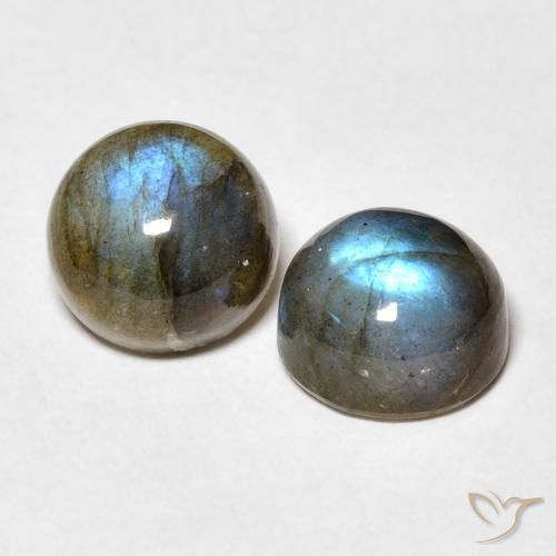 5.02 ct natürliche Mehrfarbig Labradorit-Edelsteine, Runden, Lichtdurchlässig