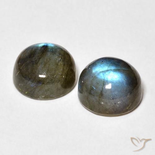 5.02 ct natürliche Mehrfarbig Labradorit-Edelsteine, Runden, Lichtdurchlässig