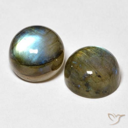 10.13 ct natürliche Mehrfarbig Labradorit-Edelsteine, Runden, Lichtdurchlässig