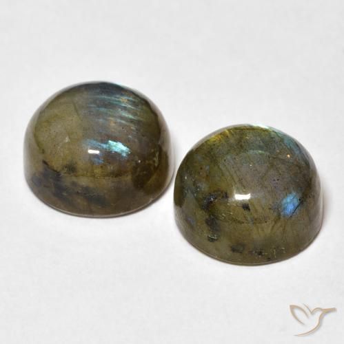 10.13 ct natürliche Mehrfarbig Labradorit-Edelsteine, Runden, Lichtdurchlässig