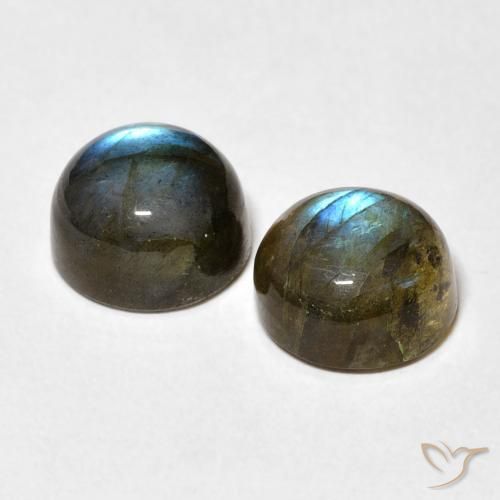 5.42 ct natürliche Mehrfarbig Labradorit-Edelsteine, Runden, Lichtdurchlässig