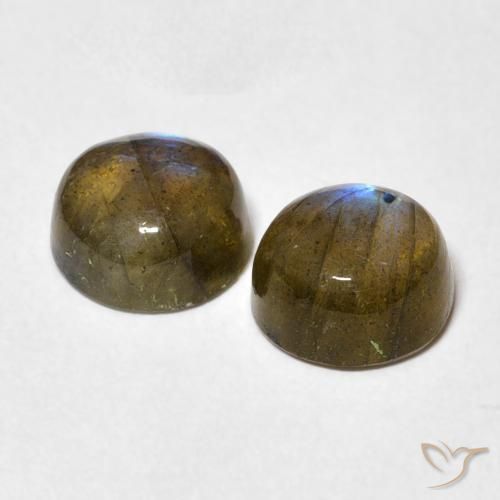3.24 ct natürliche Mehrfarbig Labradorit-Edelsteine, Runden, Lichtdurchlässig