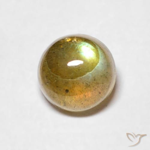 0.67ct Natürlicher Mehrfarbig Labradorit, Runden, Lichtdurchlässig