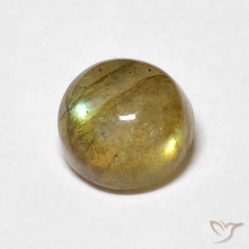 0.63ct Natürlicher Mehrfarbig Labradorit, Runden, Lichtdurchlässig