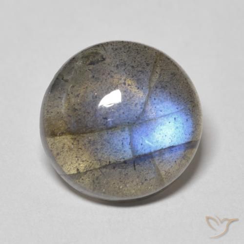 6.24ct Natürlicher Mehrfarbig Labradorit, Runden, Lichtdurchlässig