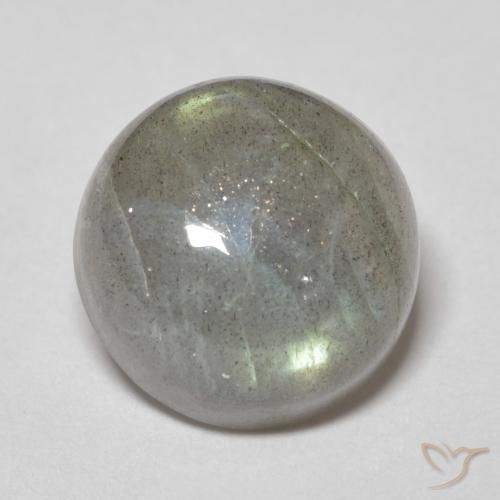 5.57ct Natürlicher Mehrfarbig Labradorit, Runden, Lichtdurchlässig