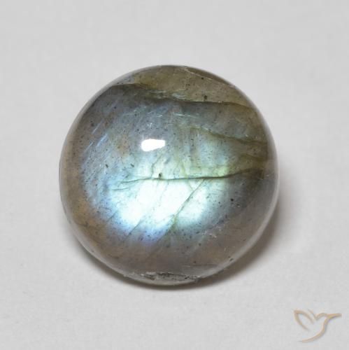 4.30ct Natürlicher Mehrfarbig Labradorit, Runden, Lichtdurchlässig
