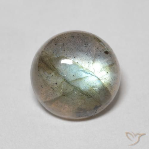 2.09ct Natürlicher Mehrfarbig Labradorit, Runden, Lichtdurchlässig