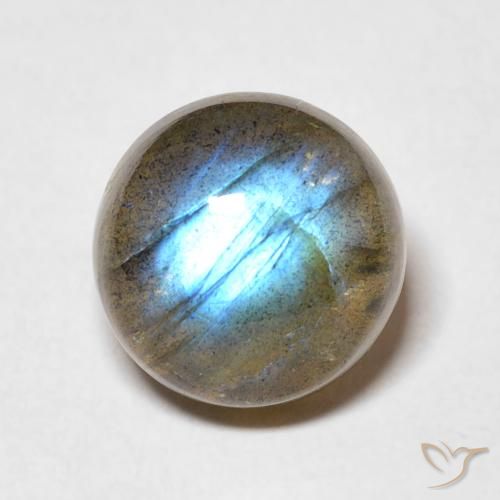 5.05ct Natürlicher Mehrfarbig Labradorit, Runden, Lichtdurchlässig