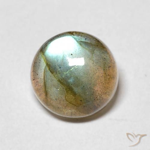 2.05ct Natürlicher Mehrfarbig Labradorit, Runden, Lichtdurchlässig