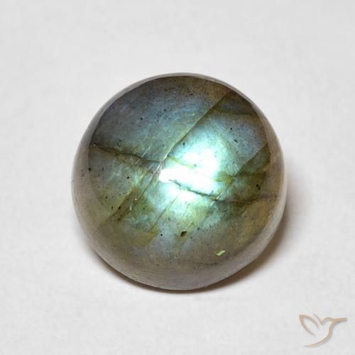 5.05ct Natürlicher Mehrfarbig Labradorit, Runden, Lichtdurchlässig