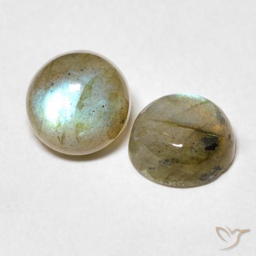 3.42 ct natürliche Mehrfarbig Labradorit-Edelsteine, Runden, Lichtdurchlässig
