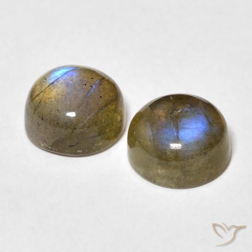 5.11 ct natürliche Mehrfarbig Labradorit-Edelsteine, Runden, Lichtdurchlässig