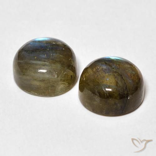 5.23 ct natürliche Mehrfarbig Labradorit-Edelsteine, Runden, Lichtdurchlässig