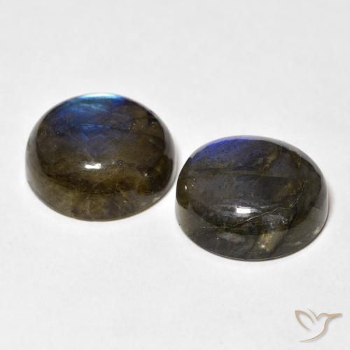 16.89 ct natürliche Mehrfarbig Labradorit-Edelsteine, Runden, Lichtdurchlässig