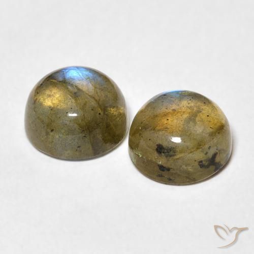 4.97 ct natürliche Mehrfarbig Labradorit-Edelsteine, Runden, Lichtdurchlässig