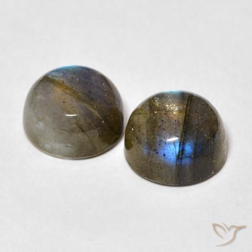 5.47 ct natürliche Mehrfarbig Labradorit-Edelsteine, Runden, Lichtdurchlässig