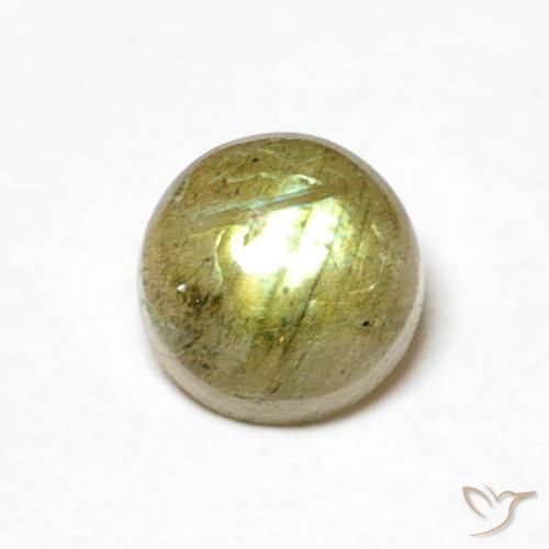 0.69ct Natürlicher Mehrfarbig Labradorit, Runden, Lichtdurchlässig