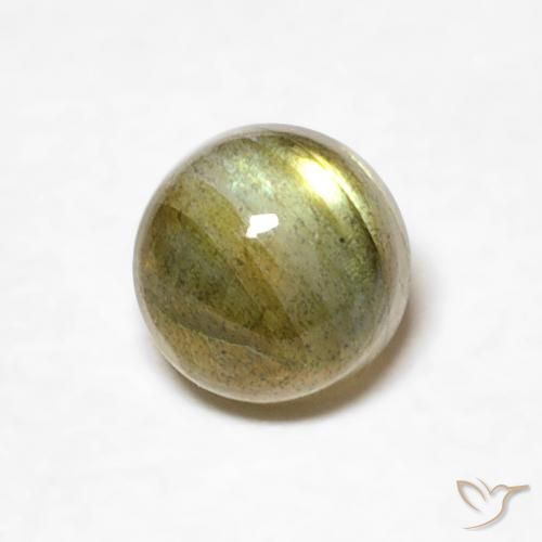 0.67ct Natürlicher Mehrfarbig Labradorit, Runden, Lichtdurchlässig