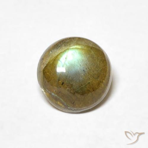 0.84ct Natürlicher Mehrfarbig Labradorit, Runden, Lichtdurchlässig