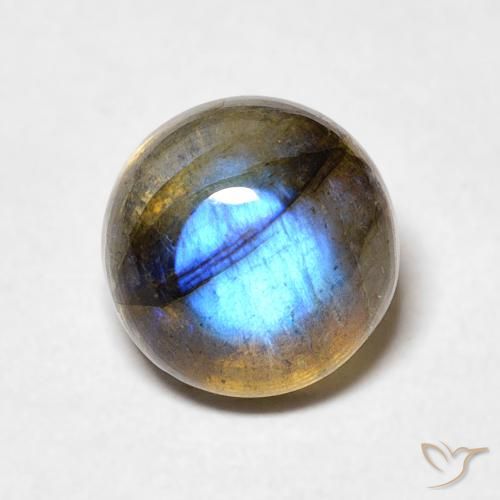 2.41ct Natürlicher Mehrfarbig Labradorit, Runden, Lichtdurchlässig