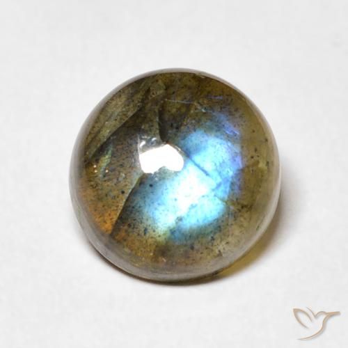 3.58ct Natürlicher Mehrfarbig Labradorit, Runden, Lichtdurchlässig