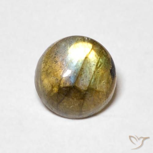 1.05ct Natürlicher Mehrfarbig Labradorit, Runden, Lichtdurchlässig
