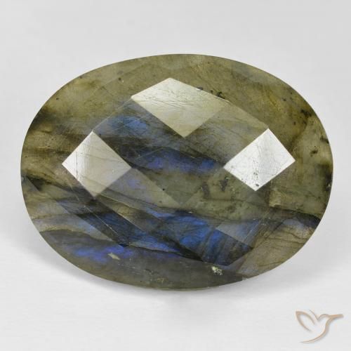 31.10ct Natürlicher Mehrfarbig Labradorit, Oval, Lichtundurchlässig