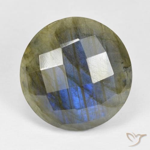 19.78ct Natürlicher Mehrfarbig Labradorit, Runden, Lichtundurchlässig