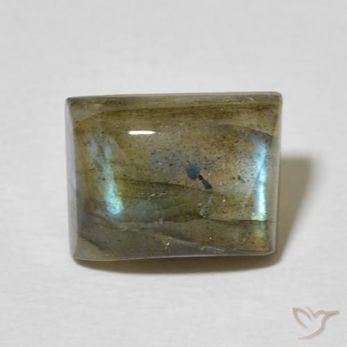 2.99ct Natürlicher Mehrfarbig Labradorit, Baguette, Lichtdurchlässig