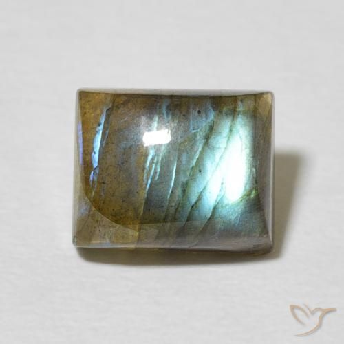 3.13ct Natürlicher Mehrfarbig Labradorit, Baguette, Lichtdurchlässig