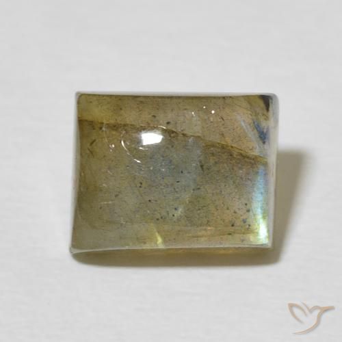 3.25ct Natürlicher Mehrfarbig Labradorit, Baguette, Lichtdurchlässig