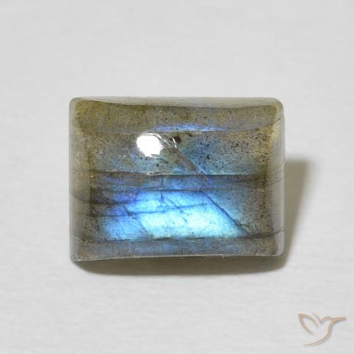 2.77ct Natürlicher Mehrfarbig Labradorit, Baguette, Lichtdurchlässig