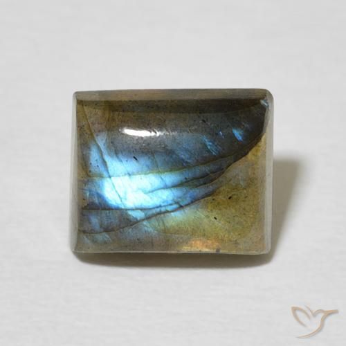 2.79ct Natürlicher Mehrfarbig Labradorit, Baguette, Lichtdurchlässig