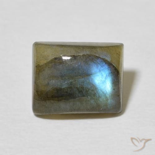 2.40ct Natürlicher Mehrfarbig Labradorit, Baguette, Lichtdurchlässig
