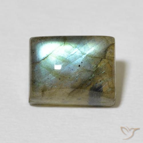 3.36ct Natürlicher Mehrfarbig Labradorit, Baguette, Lichtdurchlässig