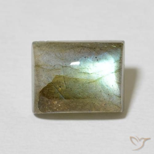 2.90ct Natürlicher Mehrfarbig Labradorit, Baguette, Lichtdurchlässig