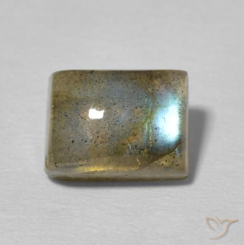 3.48ct Natürlicher Mehrfarbig Labradorit, Baguette, Lichtdurchlässig