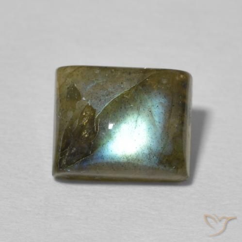2.71ct Natürlicher Mehrfarbig Labradorit, Baguette, Lichtdurchlässig