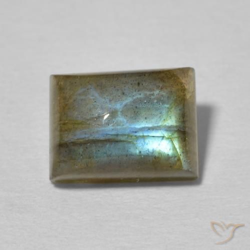 3.02ct Natürlicher Mehrfarbig Labradorit, Baguette, Lichtdurchlässig