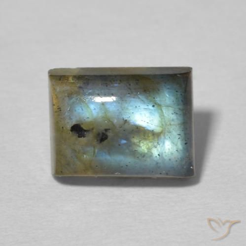 2.64ct Natürlicher Mehrfarbig Labradorit, Baguette, Transparent / Lichtdurchlässig