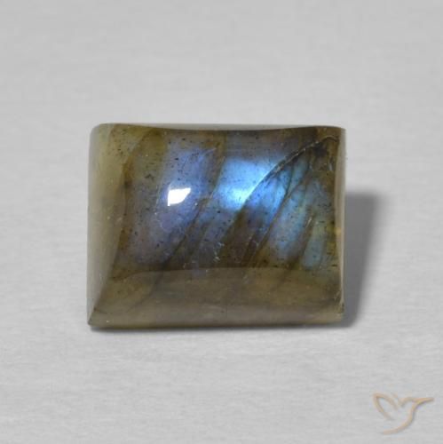 3.03ct Natürlicher Mehrfarbig Labradorit, Baguette, Lichtdurchlässig