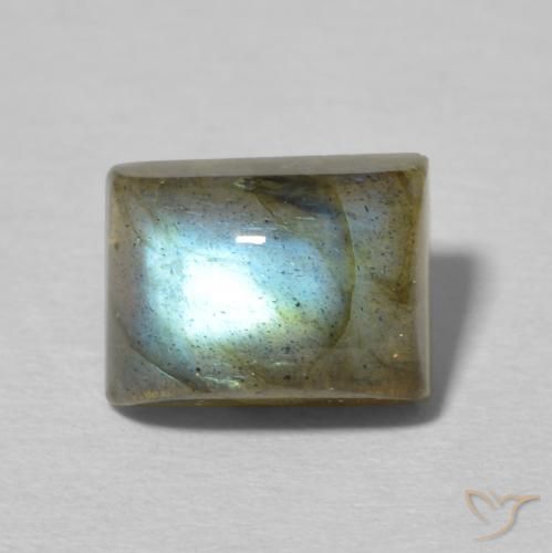 2.96ct Natürlicher Mehrfarbig Labradorit, Baguette, Lichtdurchlässig