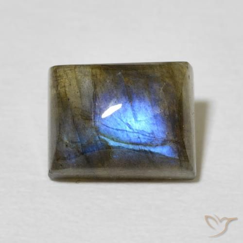 3.13ct Natürlicher Mehrfarbig Labradorit, Baguette, Lichtdurchlässig