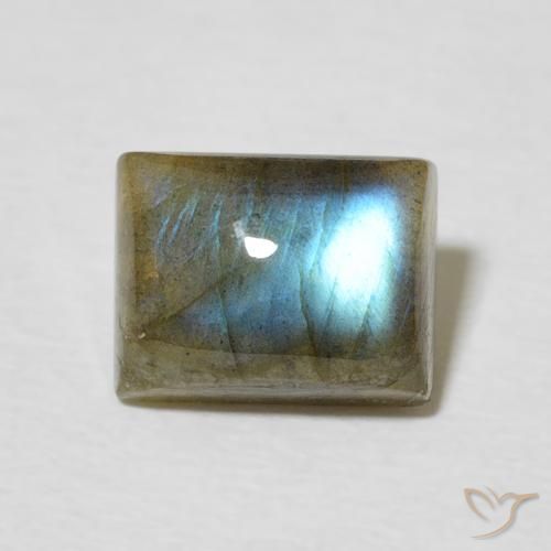 2.51ct Natürlicher Mehrfarbig Labradorit, Baguette, Lichtdurchlässig